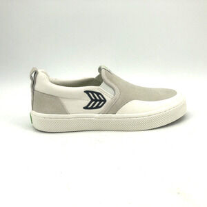 Cariuma Slip On Skate Pro Off White Suede Canvas Unisex 6.5M/8W Logo Men Women